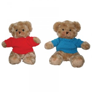 9″ Soft Toy Bear in Knitted Top