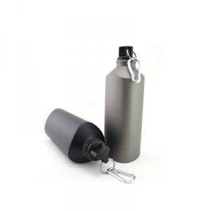 BPA Free Aluminum Twist Bottle With Carabiner 600ML