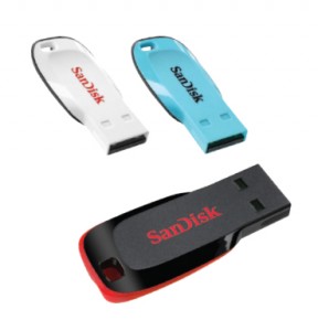 Sandisk Cruzer Blade USB Flash Drive (2GB ~ 32GB)