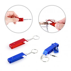 HKY1017 Ovetech Mini Tool Kit With Bottle Opener Keychain