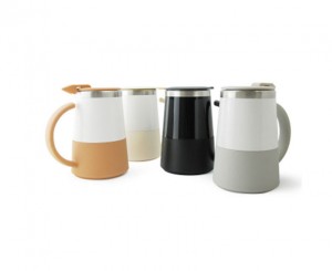 A2312CM Parker Double Wall Stainless Steel Mug with Tea-Strainer and Coaster Lid