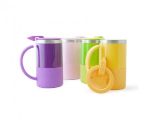 H2312S Kara Double Wall Stainless Steel Mug with Lid